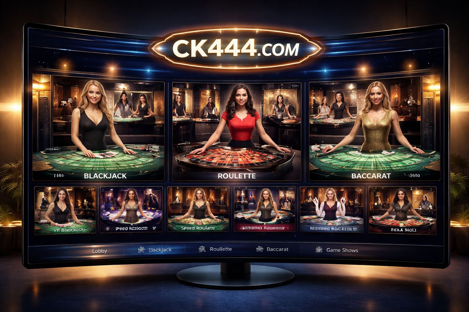 CK444 COM ক্যাসিনো | লাইভ ডিলার টেবিল, রুলেট ও কার্ড রুম
