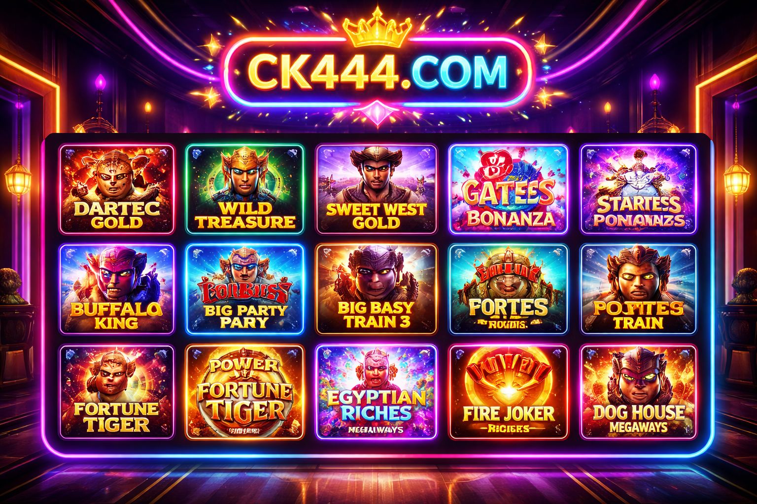 CK444 COM স্লটস লবি মেগাওয়েজ, জ্যাকপট এবং ফ্রি স্পিনস সহ